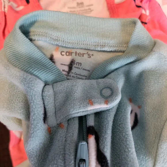 Lot Of 28 Baby Girl Clothing Carters Gerber Onesie Shirt Set 3 Month Button Zip - Picture 6 of 8